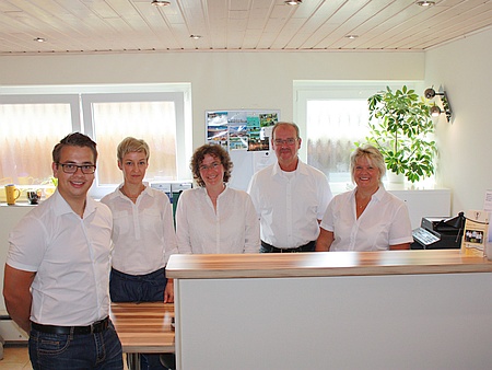 Unser Team am Empfang